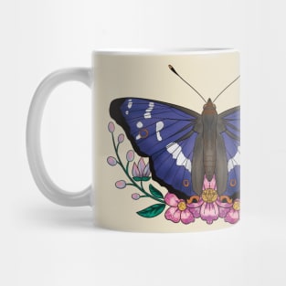 Purple Emperor Butterfly Mug